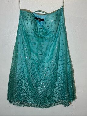 JLo by Jennifer Lopez Teal Sequin Party Dress
